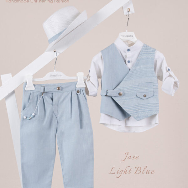 Βαπτιστικό κοστούμι Piccolino Jose σε χρώμα Light blue