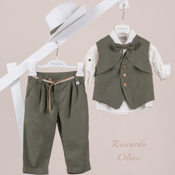 Κοστούμι  Piccolino Riccardo σε χρώμα Olive