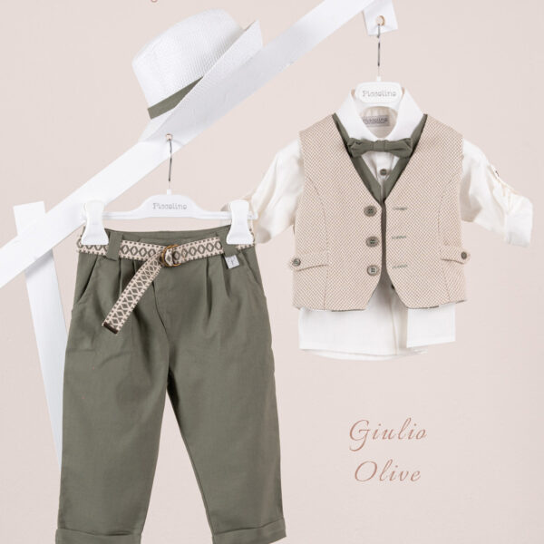 Κοστούμι  Piccolino Giulio σε χρώμα Olive
