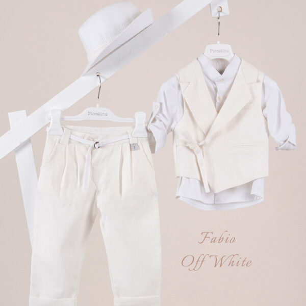 Κοστούμι  Piccolino Fabio σε χρώμα Ivory