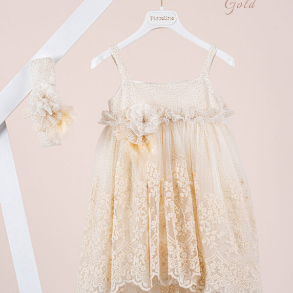 Βαπτιστικό φόρεμα Piccolino Phillipa Gold