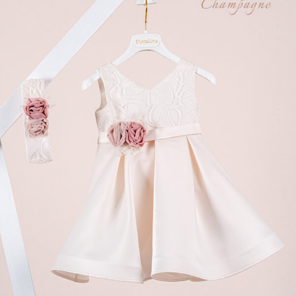 Βαπτιστικό φόρεμα Piccolino Carolina Champagne