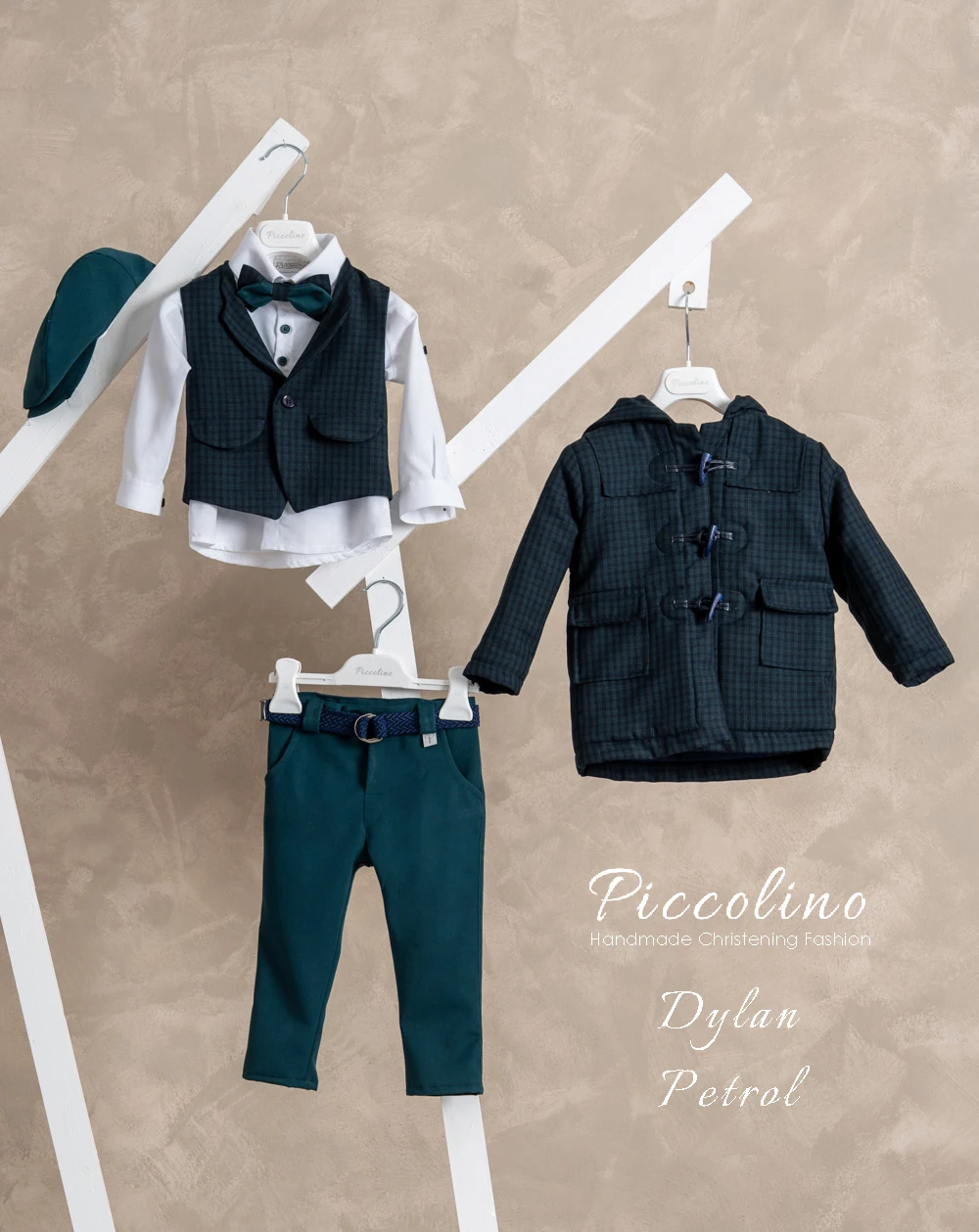 Βαπτιστικό κοστούμι χειμερινό Piccolino DYLAN σε χρώμα GREEN PETROL