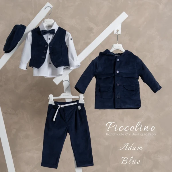 Βαπτιστικό κοστούμι χειμερινό Piccolino ADAM σε χρώμα BLUE.