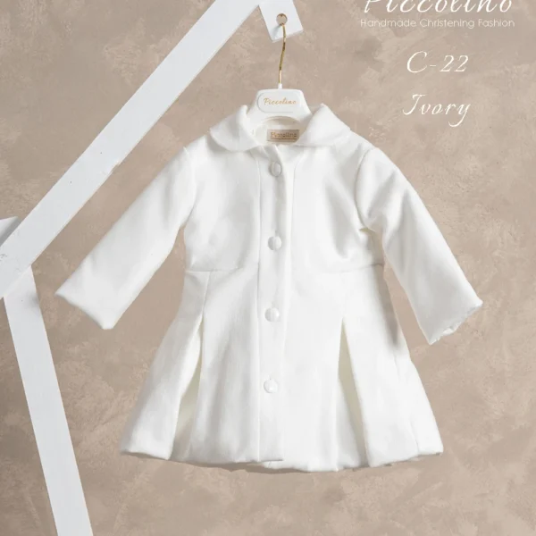 Παλτό βαπτιστικό C-22 IVORY