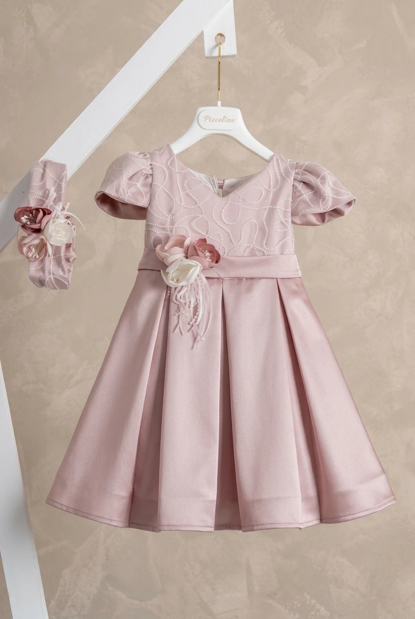 Βαπτιστικό φόρεμα Piccolino Carla Pink