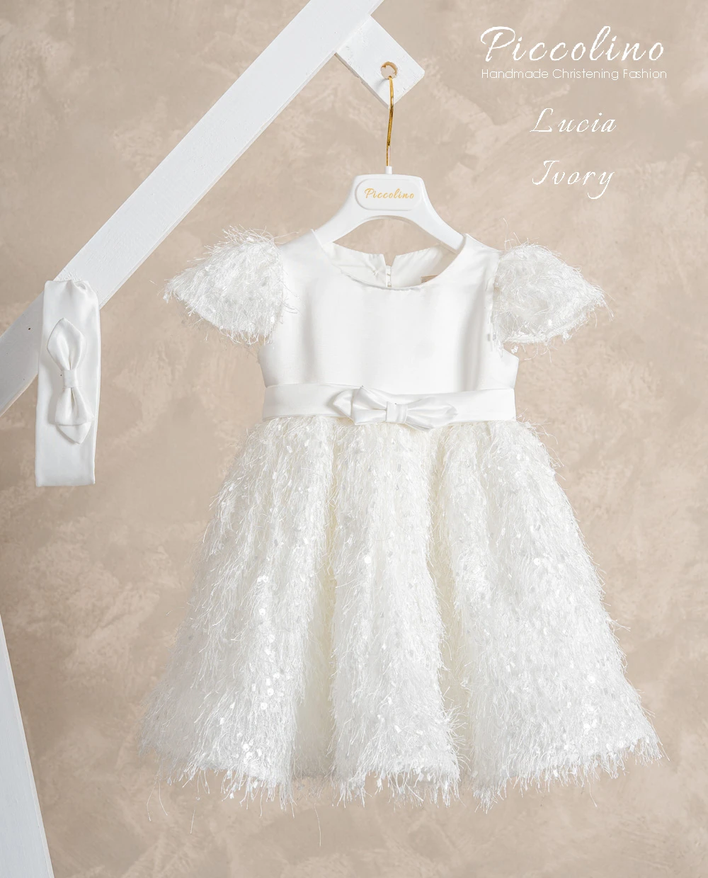 Βαπτιστικό φόρεμα Piccolino Lucia Ivory.